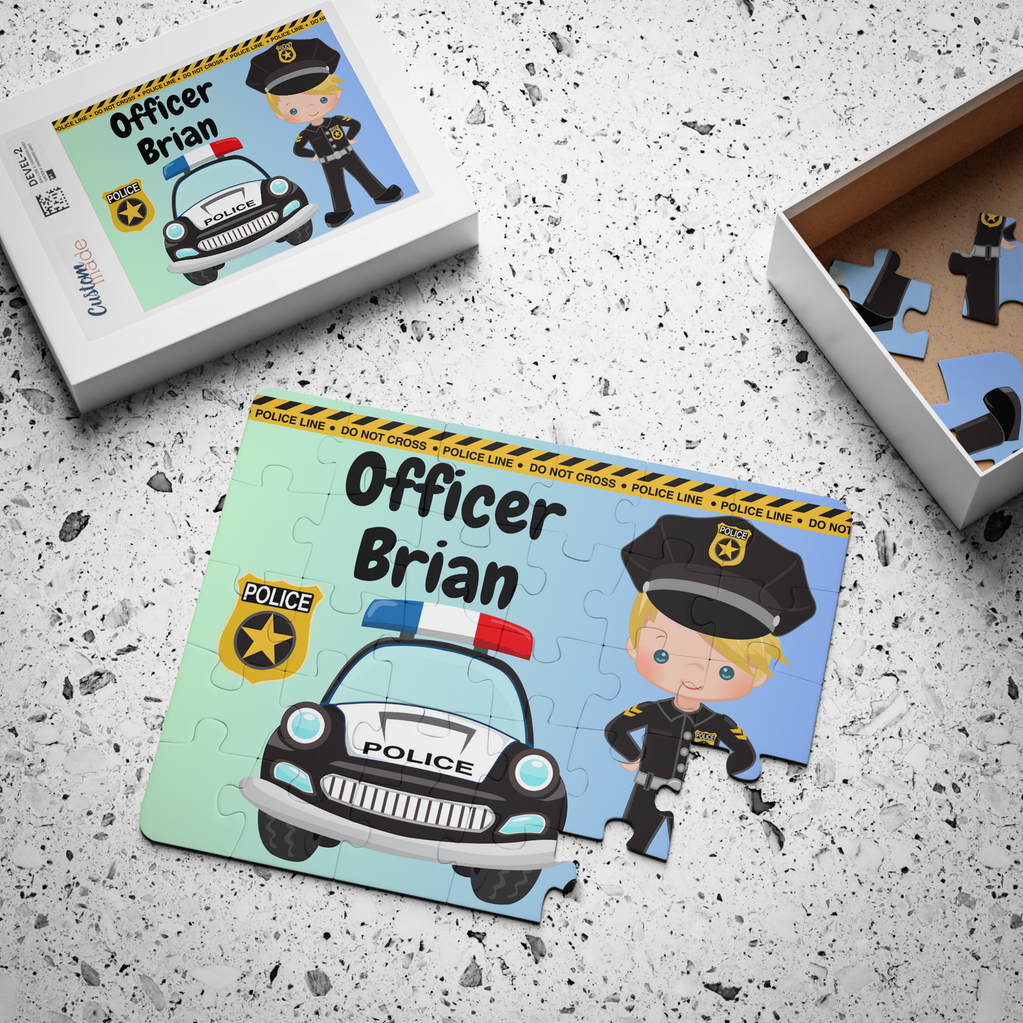 Police Officer Personalized Puzzle - 30 piece