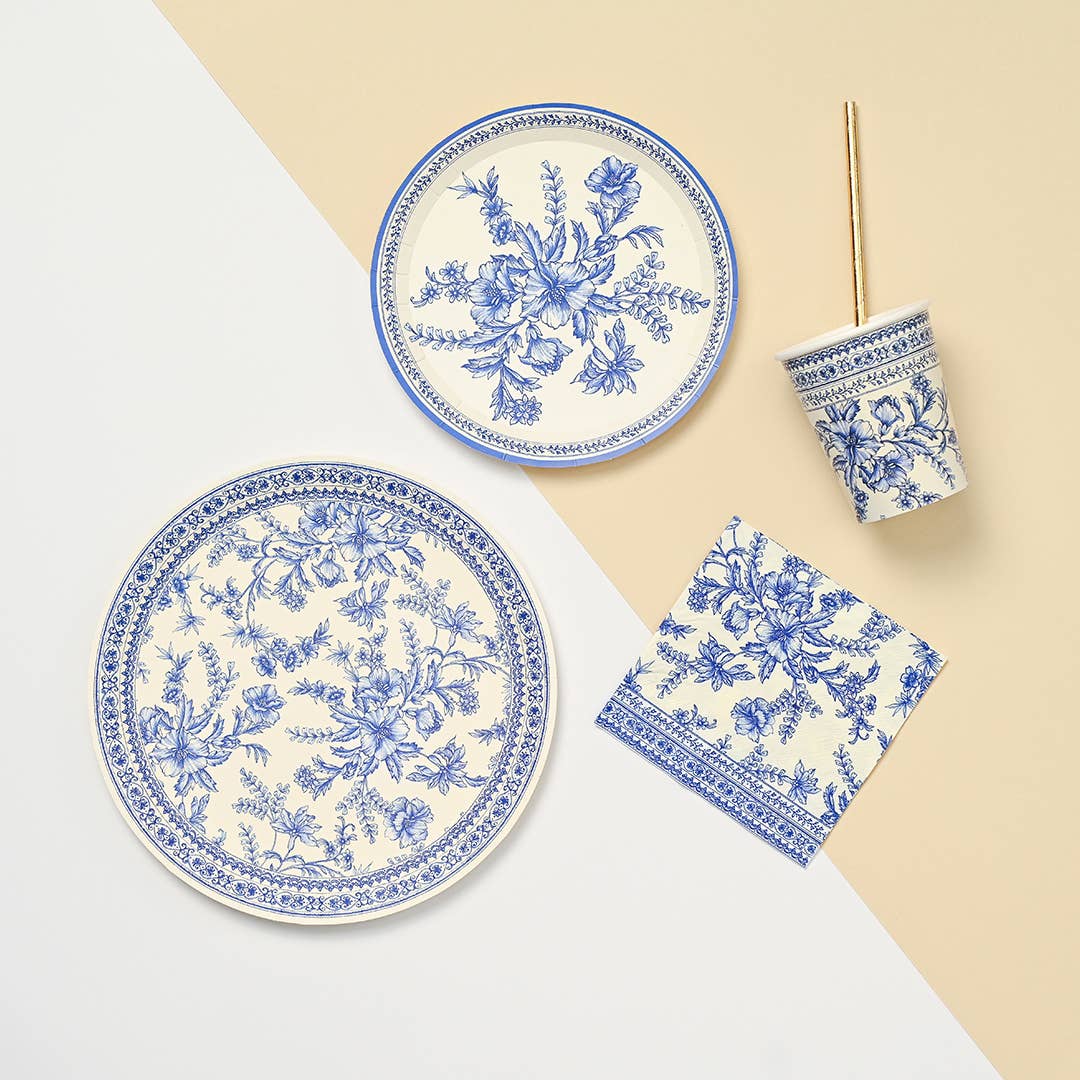 French Toile Paper Party Paper Party Cups (10 per Pack)