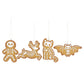 Creepy Christmas Skeleton Cookie Ornaments - Set of 4