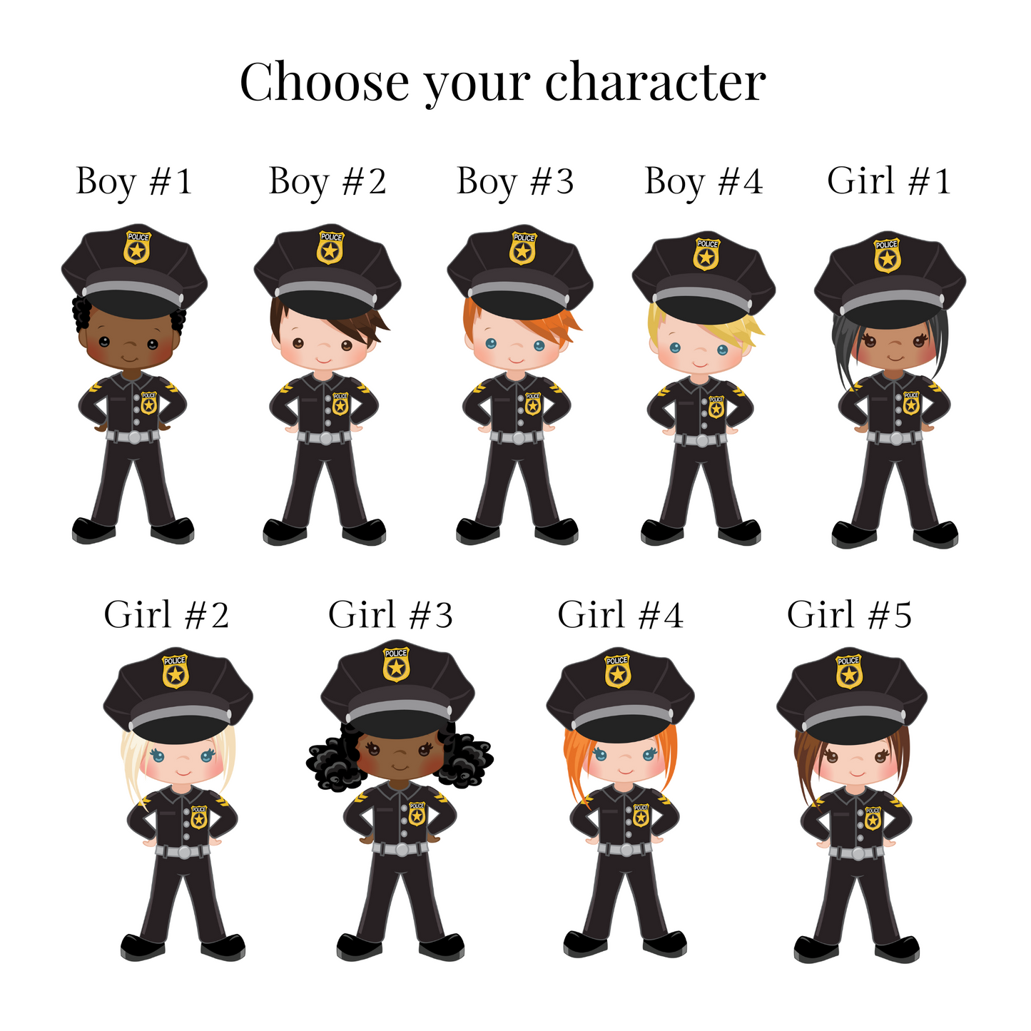 Police Officer Personalized Puzzle - 30 piece